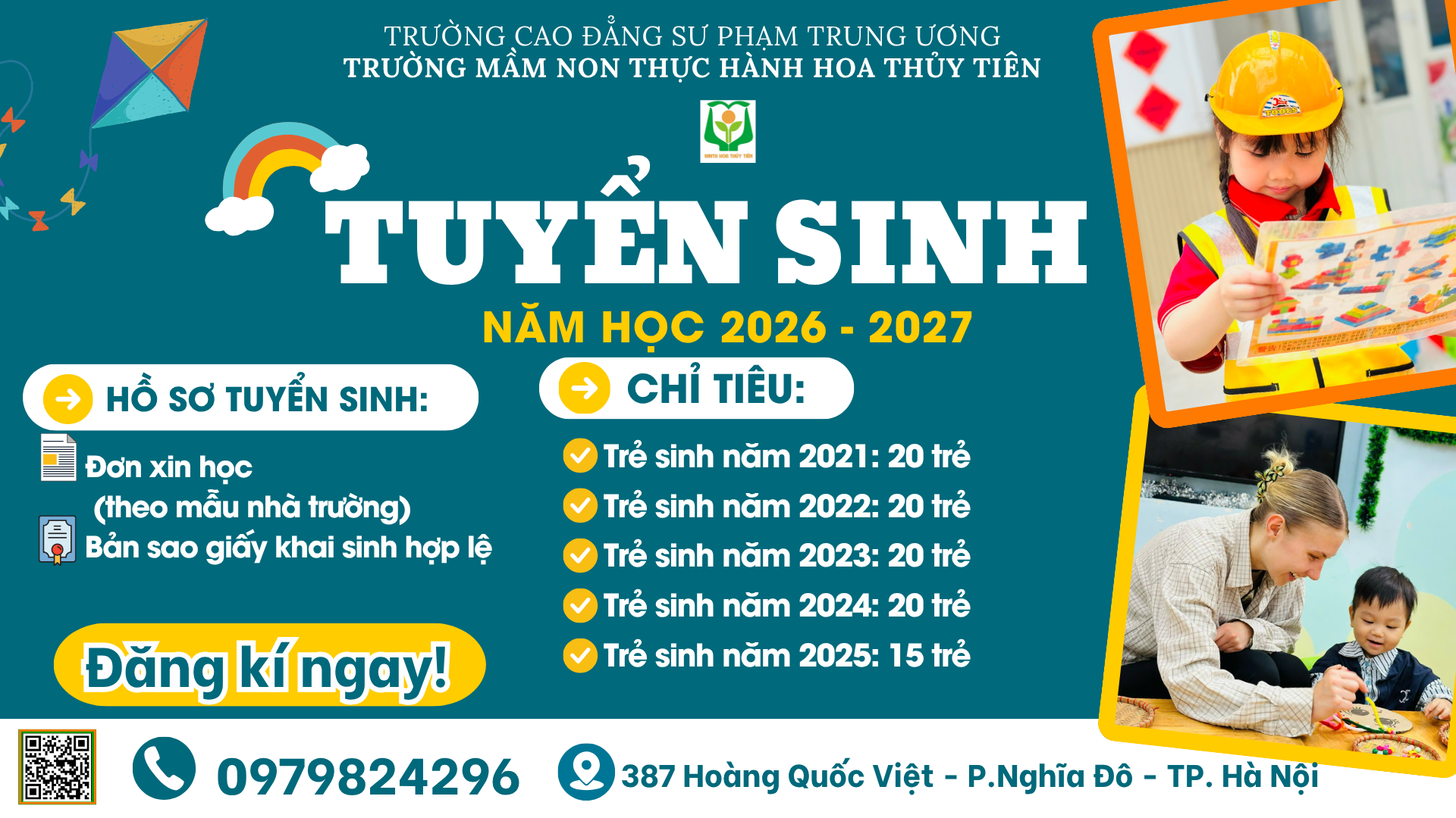 TUYỂN SINH ĐỢT 1 NĂM HỌC 2026 – 2027